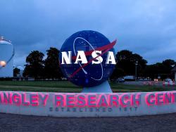 Entrance to NASA's Langley Research Center in Virginia, United States.
