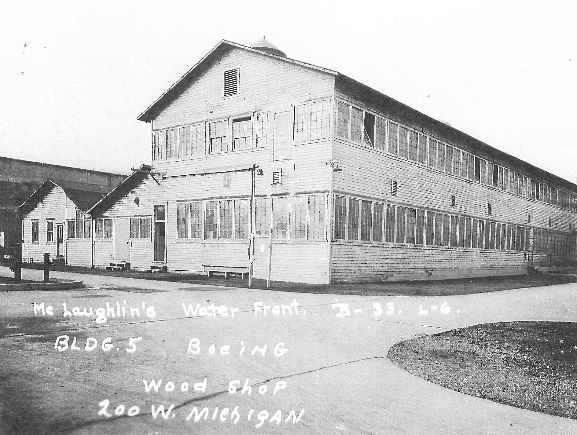 The Boeing Red Barn taken in 1937