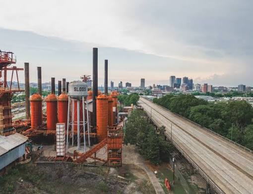 Alternate view of the site with Birmingham in background