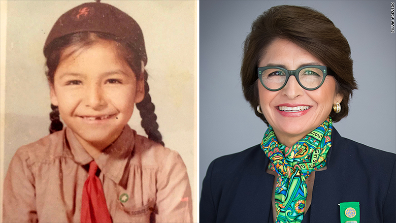 The former Girl Scout became president of the national organization in 2017.