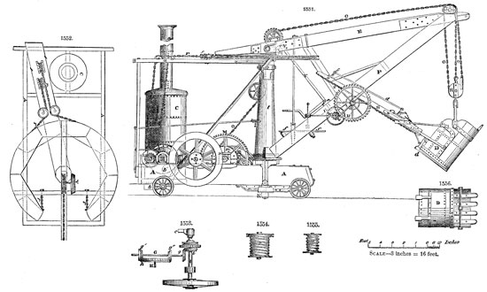 William Otis patented the first steam shovel in 1839.