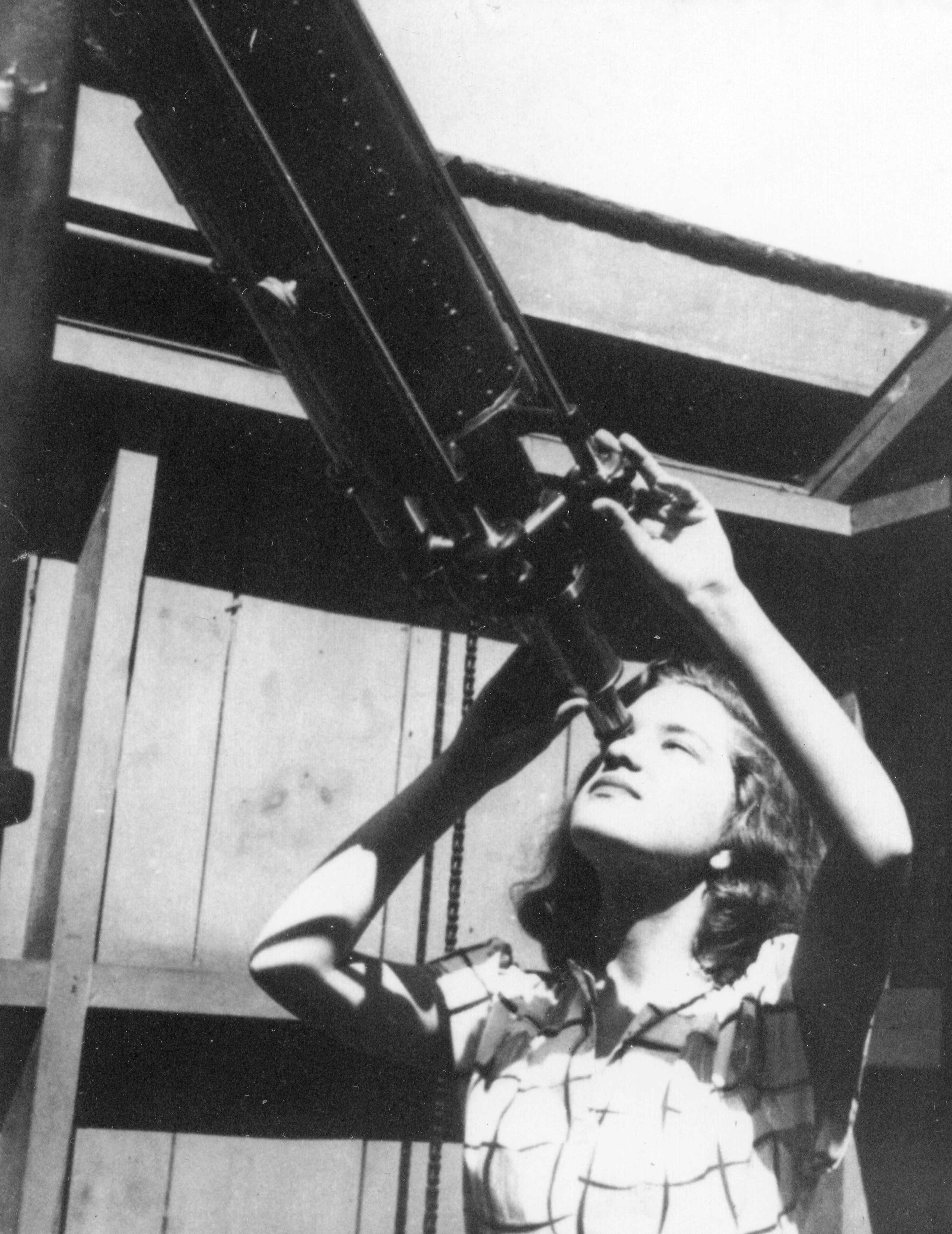 “By about age 12, I would prefer to stay up and watch the stars,” Rubin recalled. “There was just nothing as interesting in my life.” She studied astronomy at Vassar (right) and Cornell. Vassar College Libraries. Photo Courtesy of Stanford University Library