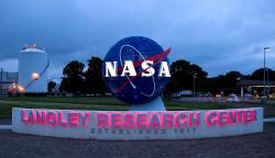 Entrance to NASA's Langley Research Center in Virginia, United States.