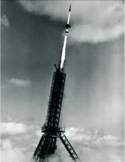 Launch of a Skylark sounding rocket from Woomera in South Australia