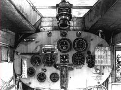 The instrument panel of the Spirit of St. Louis