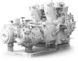 Cooper-Bessemer Type GMV Integral-Angle Gas Compressor