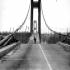 Howard Clifford running off the Tacoma Narrows Bridge during collapse
