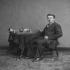 Edison with his early phonograph