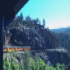 Durango and Silverton Narrow Gauge railway runs along the Highline.
