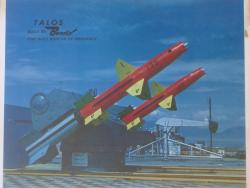 RIM-8 Talos surface to air missile built by Bendix Corporation in test launcher at White Sands Missile Range New Mexico