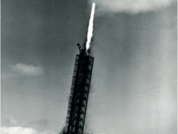 Launch of a Skylark sounding rocket from Woomera in South Australia