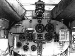 The instrument panel of the Spirit of St. Louis