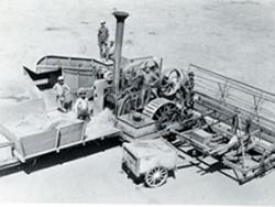 First Self-Propelled Combine