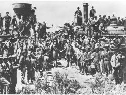 Joining of the Rails - Transcontinental Railroad